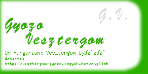 gyozo vesztergom business card